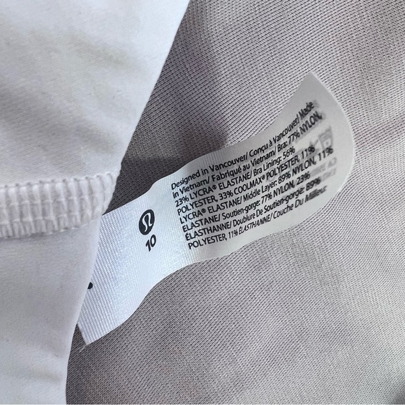 Lululemon Energy Longline Bra - white - 10 - NWT - Picture 4 of 14